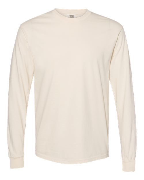 Comfort Colors 6014 - Unisex Garment-Dyed Heavyweight Long Sleeve T-Shirt in Ivory