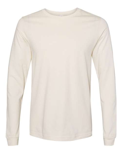 BELLA + CANVAS 3501 - Unisex Jersey Long Sleeve Tee in Natural