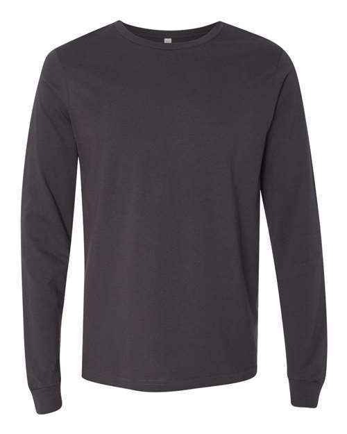 BELLA + CANVAS 3501 - Unisex Jersey Long Sleeve Tee in Dark Grey