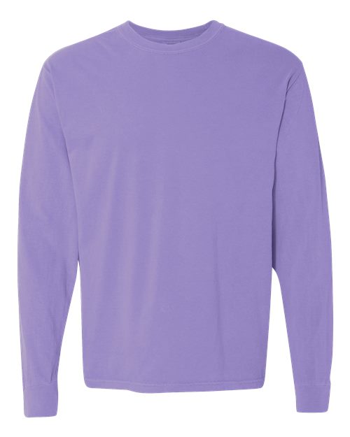 Comfort Colors 6014 - Unisex Garment-Dyed Heavyweight Long Sleeve T-Shirt in Violet