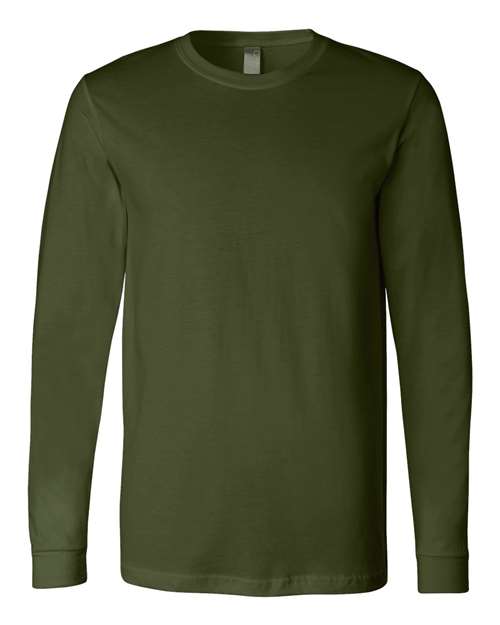 BELLA + CANVAS 3501 - Unisex Jersey Long Sleeve Tee in Olive