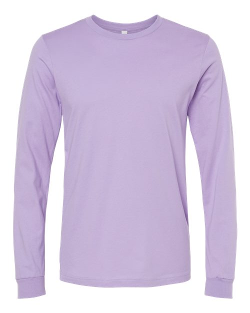 BELLA + CANVAS 3501 - Unisex Jersey Long Sleeve Tee in Dark Lavender