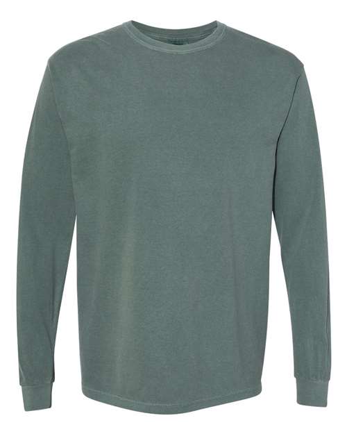 Comfort Colors 6014 - Unisex Garment-Dyed Heavyweight Long Sleeve T-Shirt in Blue Spruce