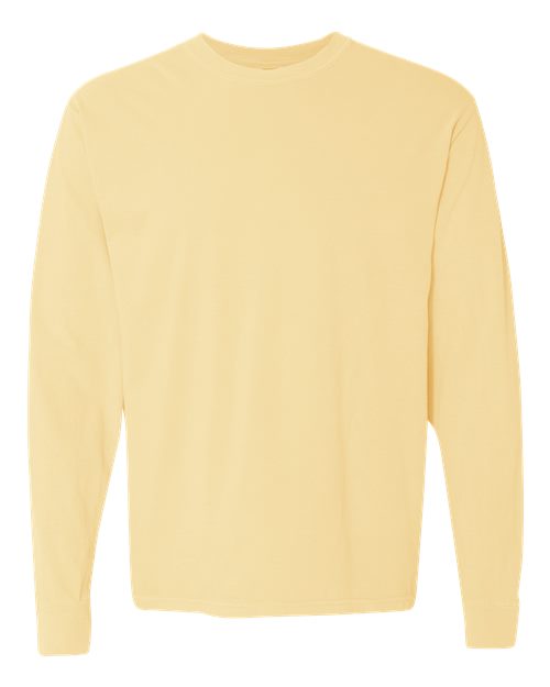 Comfort Colors 6014 - Unisex Garment-Dyed Heavyweight Long Sleeve T-Shirt in Butter