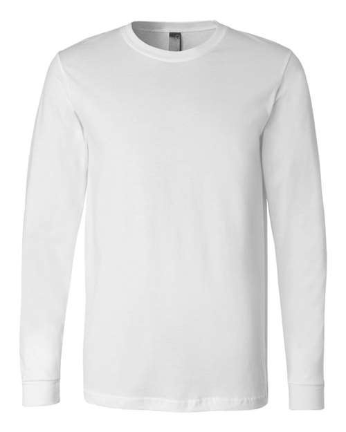 BELLA + CANVAS 3501 - Unisex Jersey Long Sleeve Tee in White