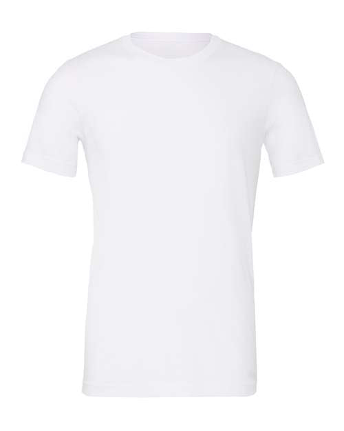BELLA + CANVAS 3001CVC - CVC Jersey Tee in Solid White Blend