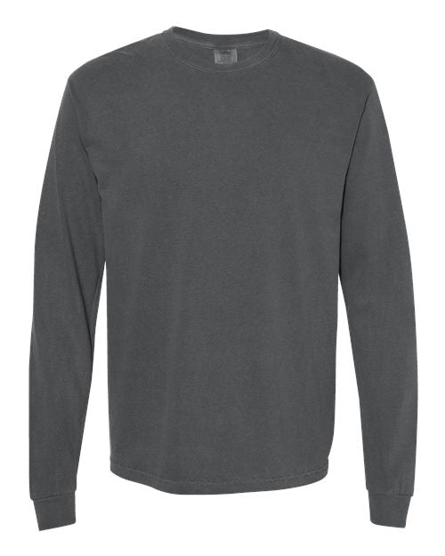 Comfort Colors 6014 - Unisex Garment-Dyed Heavyweight Long Sleeve T-Shirt in Pepper